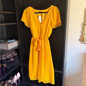 Ann Taylor Yellow Dress